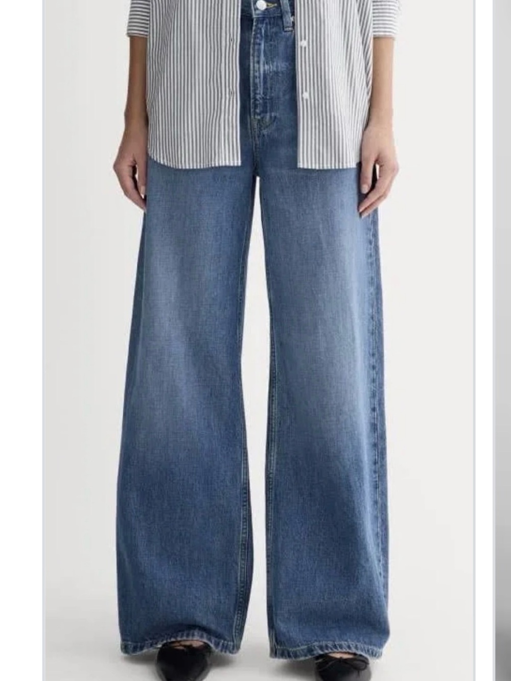 Wide Leg Blue Women's Jeans